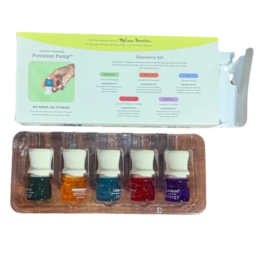 Lifelines Essential Oil Blends Discovery Set open box unused oils